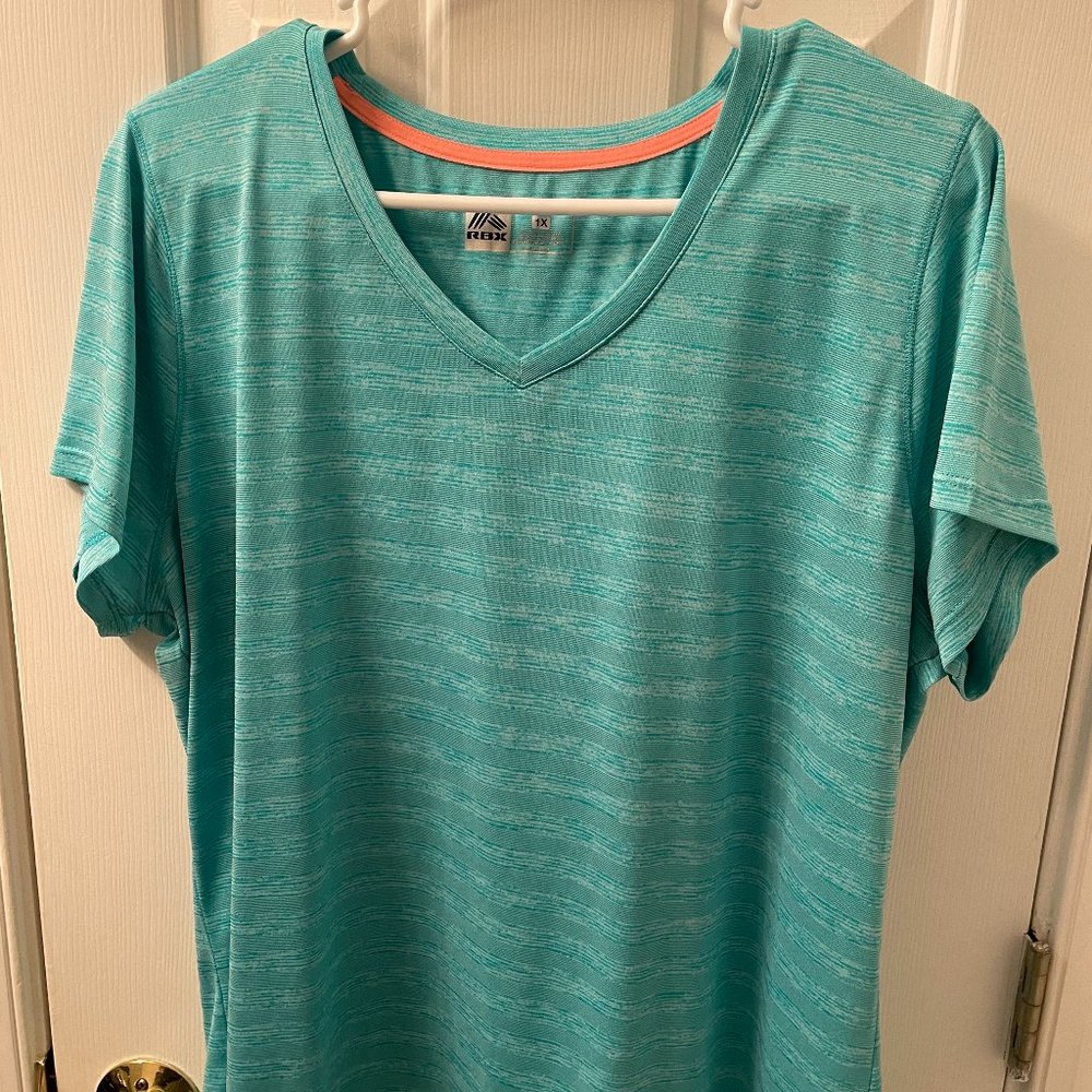 RBX Active T-Shirt - Teal | Plus Size Activewear | 1X